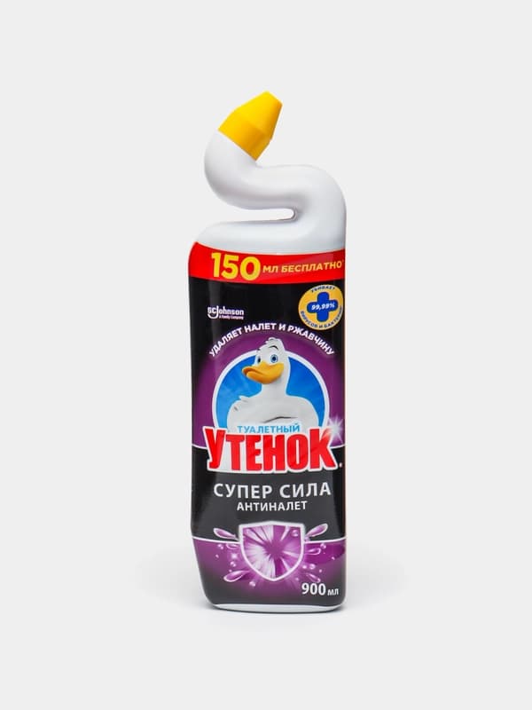 Чистящее средство для унитазов, Туалетный утенок Супер сила антиналёт, 900 мл