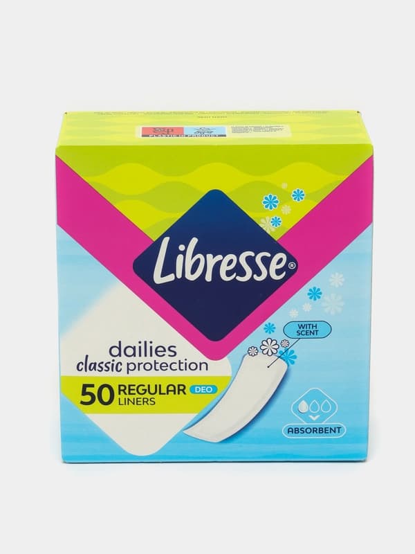 Прокладки ежедневки Libresse Classic Protection DEO, 50 шт
