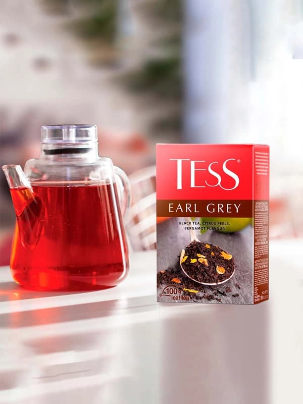 Чёрный чай Tess Earl Grey, листовой, 100 гр