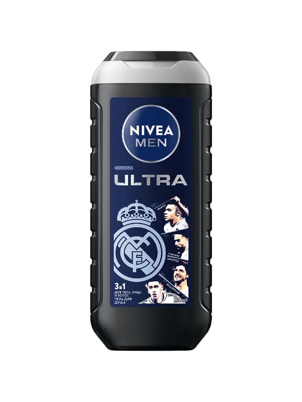 Гель для душа NIVEA MEN Ultra, очищение и свежесть, 250 мл