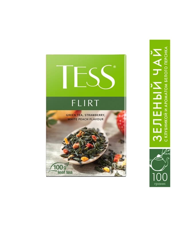 Чай зеленый листовой Tess Flirt, 100 гр