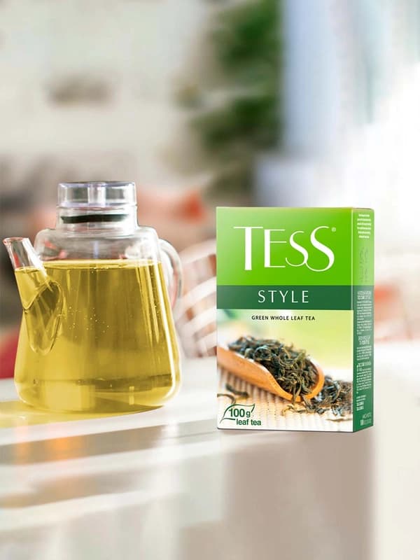 Зеленый чай Tess Style, листовой, 100 гр