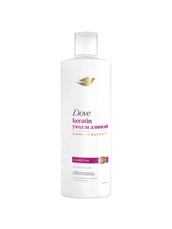 DOVE Уход за длиной, Шампунь для волос 375мл