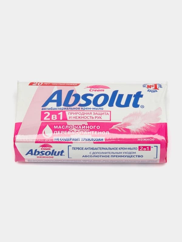 Антибактериальное крем-мыло Absolut Нежное, 90 гр
