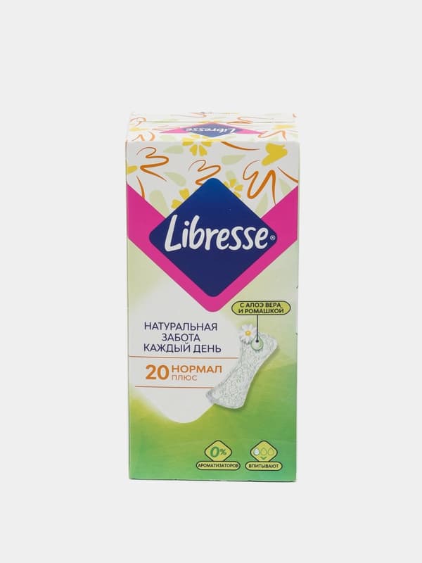 Прокладки ежедневки Libresse Natural Care Normal, 20 шт