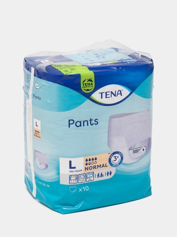 Трусы-подгузники для взрослых Tena Pants Large L 100-135 см, 10 шт