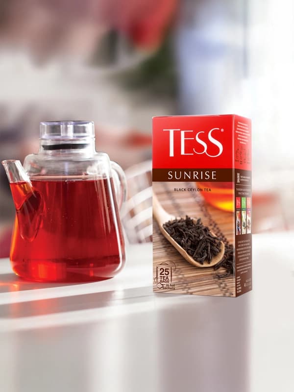 Чай черный Tess Sunrise, 1.8 г, 25 пакетов
