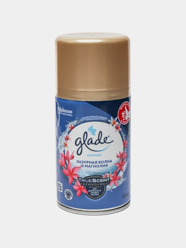 Освежителю воздуха Glade Лазурная волна и Магнолия, 269 мл