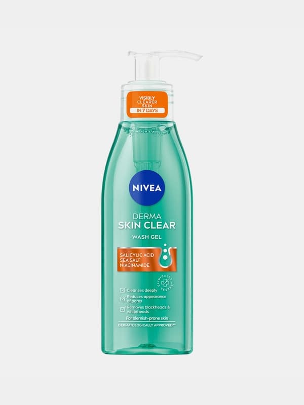 Гель для умывания Nivea "Derma skin clear" 150мл