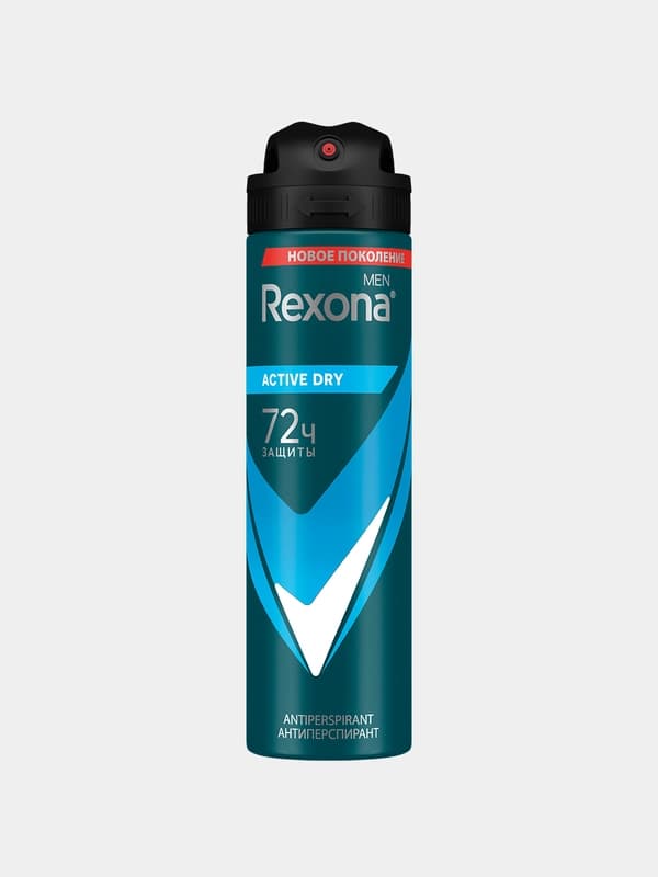 Дезодорант-антиперспирант для мужчин Rexona Men Active Dry, 150 мл