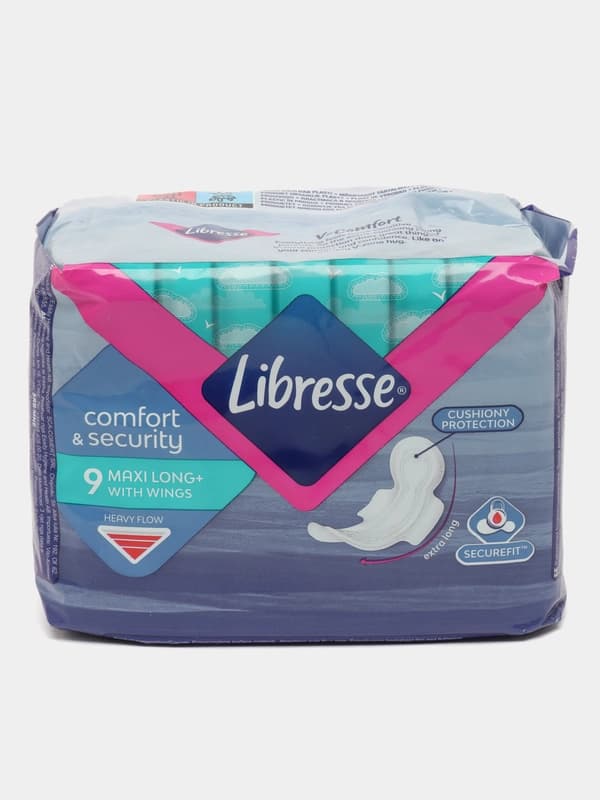 Прокладки Libresse Maxi Long 5 капель, 9 шт
