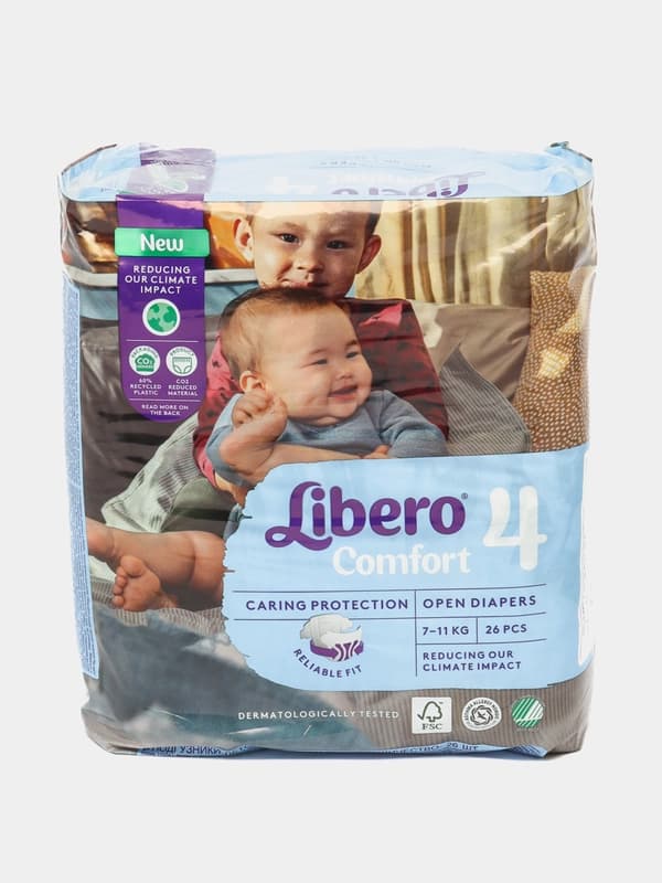 Подгузники Libero Comfort 4, 7-11 кг, 26 шт