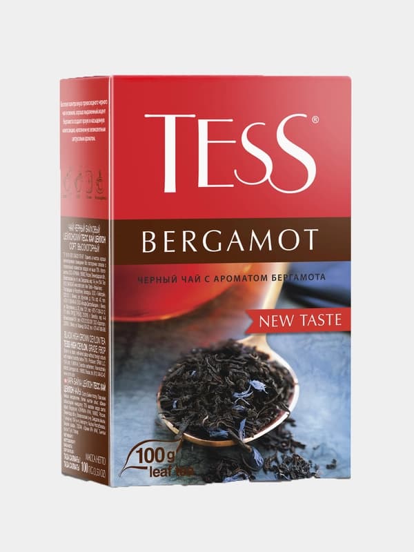 Чай черный Tess Bergamot, листовой, 100 г