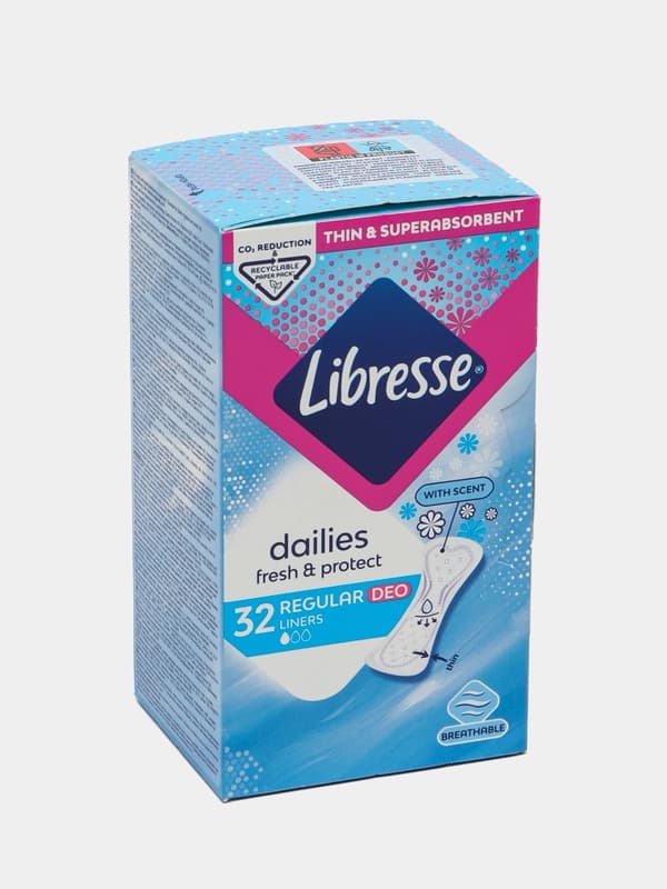 Прокладки ежедневные Libresse normal duo, 32 шт