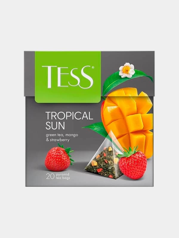 Чай зеленый TESS TROPICAL SUN, 1,8 гр х 20 пирамидок