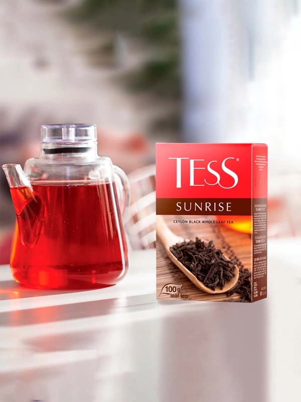 Черный чай Tess Sunrise, листовой, 100 гр