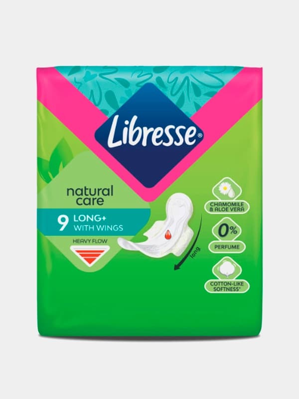 Прокладки Libresse Natural Care Ultra Super, 9 шт, 5 капель